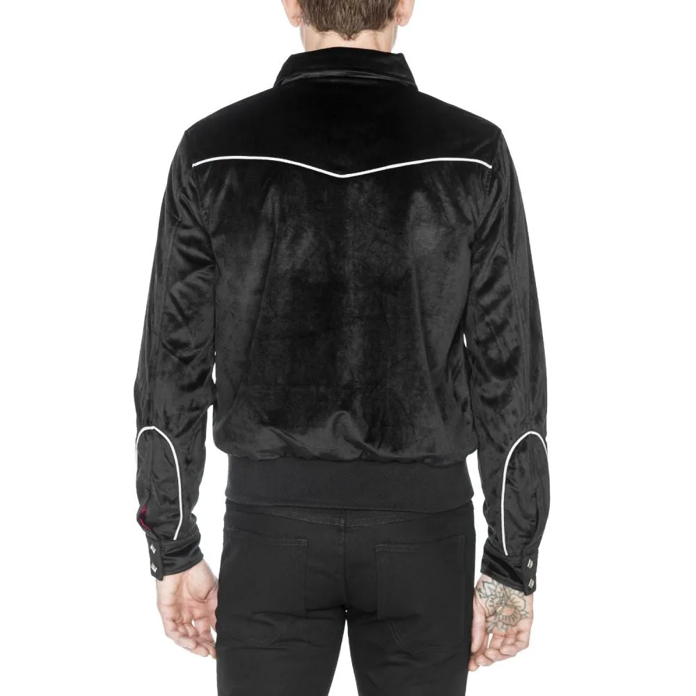 Jackson Velvet Jacket - Black