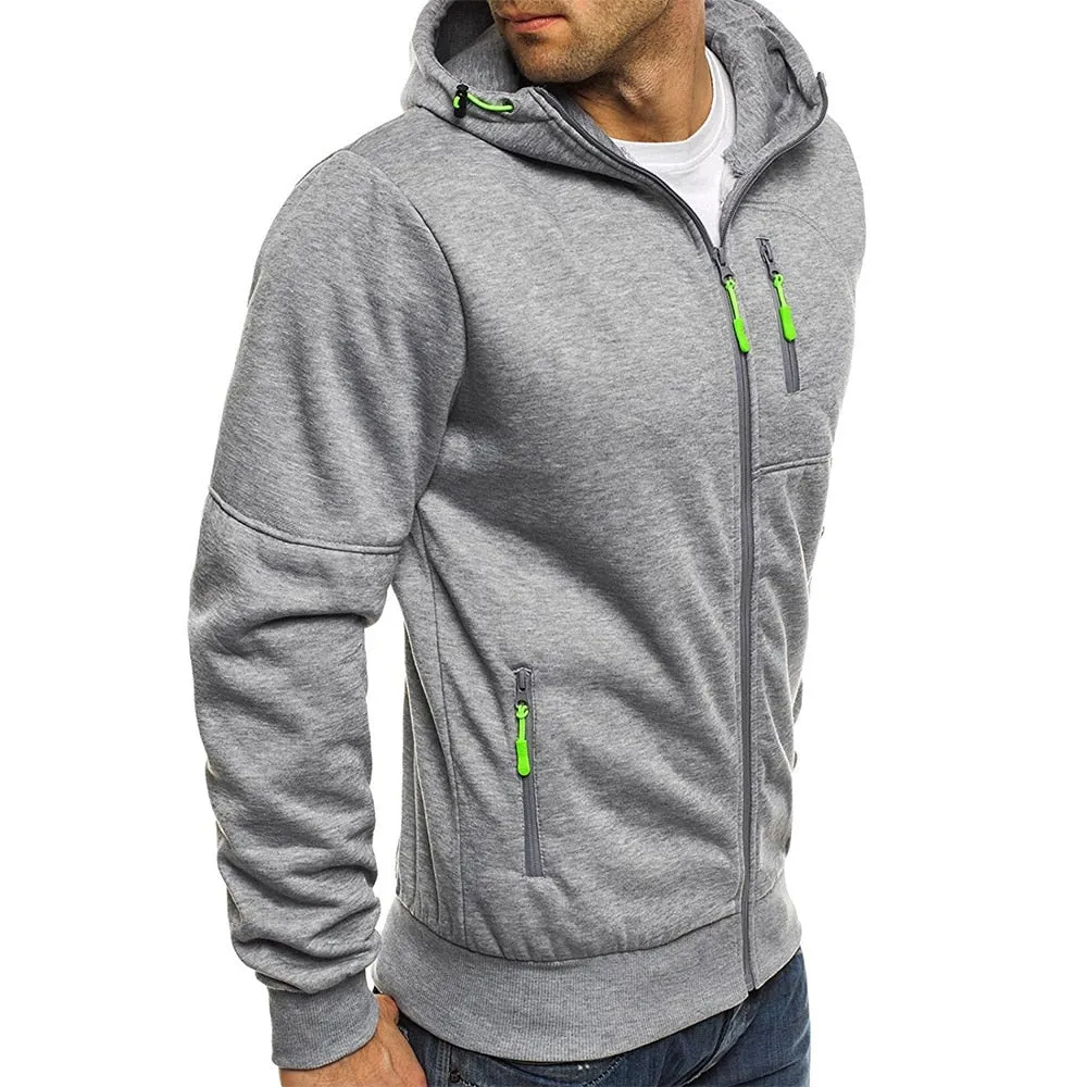 Jacquard Fleece Hoodie for Men