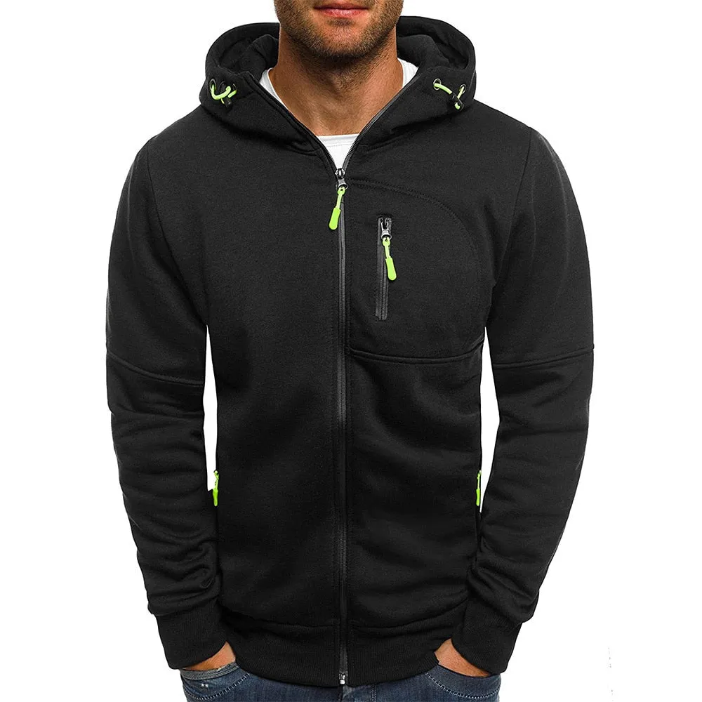 Jacquard Fleece Hoodie for Men