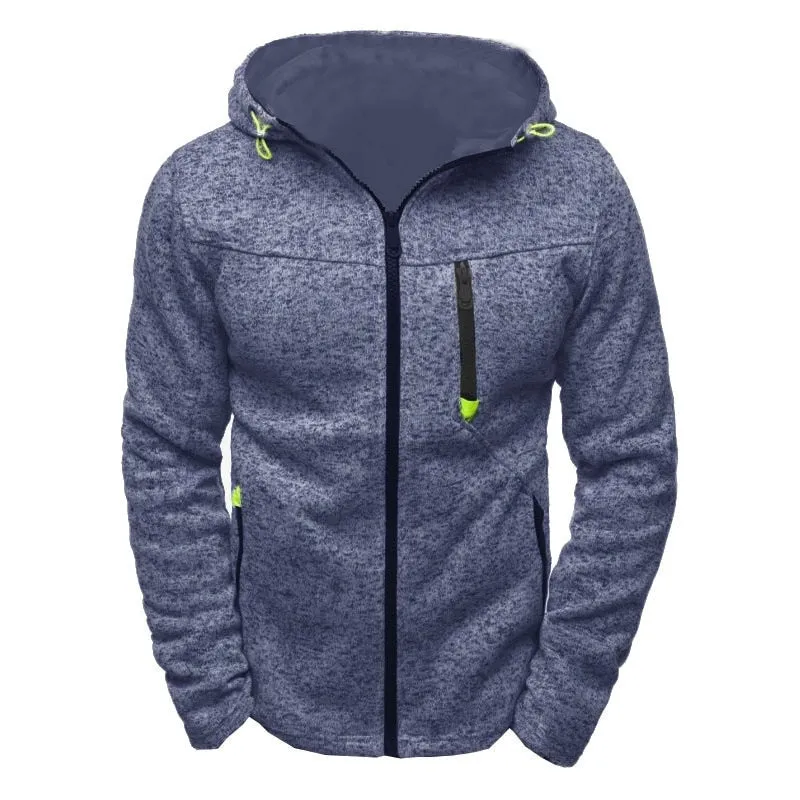 Jacquard Fleece Hoodie for Men