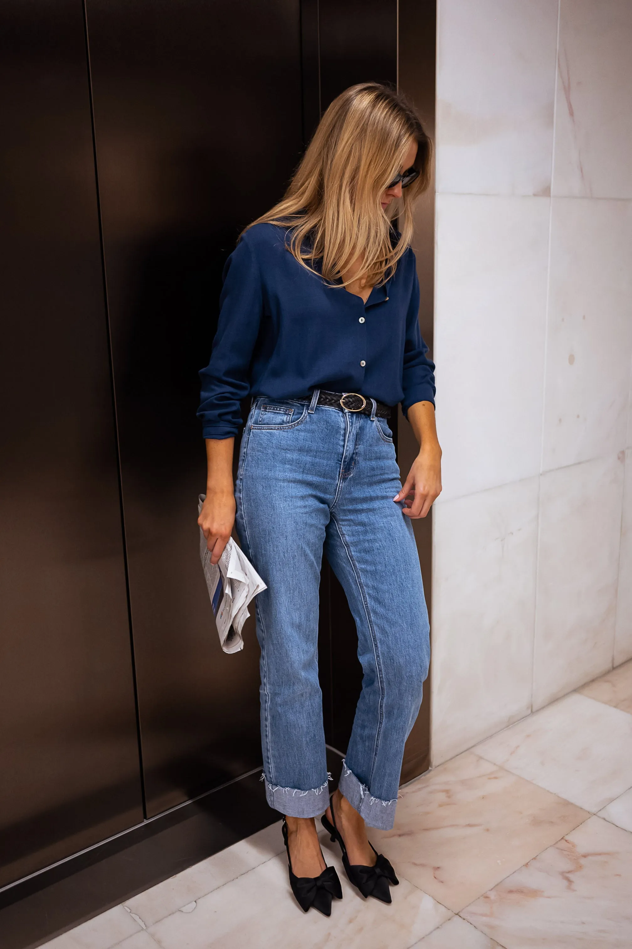 Jeans Maddie - bleu