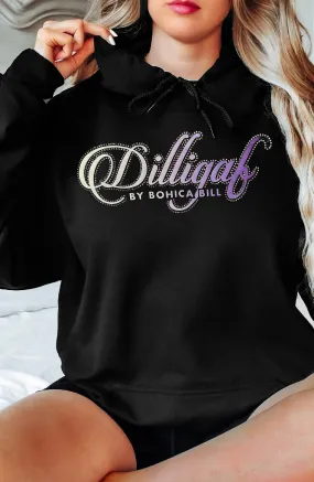 Jeweled Dilligaf Hoodie