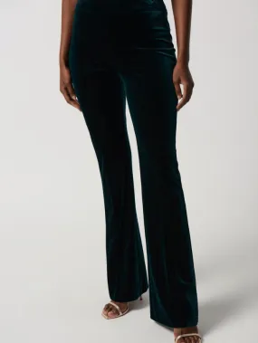 Joseph Ribkoff Black Velvet Flared Pull-On Pants 234289 Col 11