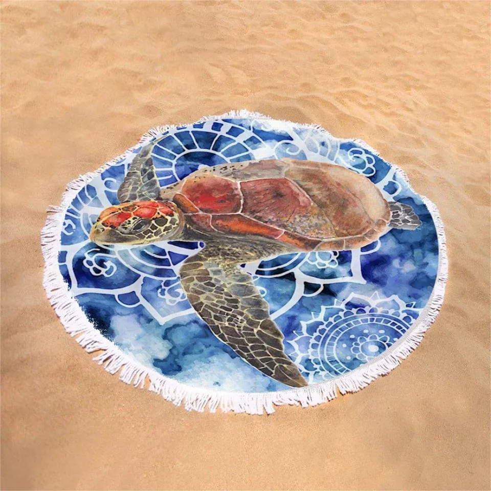 Kho Tao Round Beach Towel