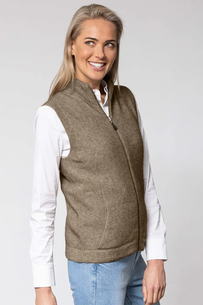 Ladies Gilet Zip Through Vest