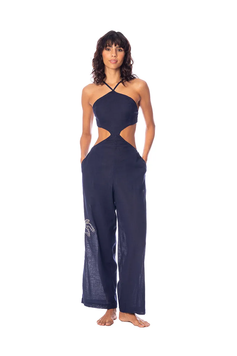 Laos Solid Agnes Jumpsuit