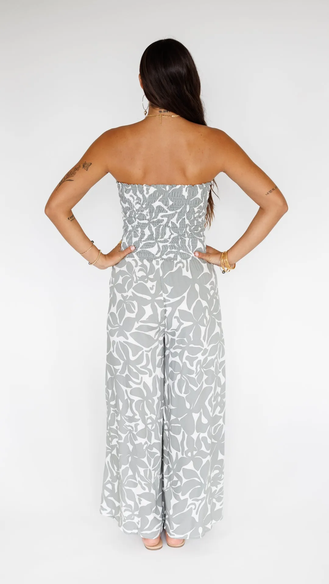 Lawai Jumpsuit / Honolulu Silver