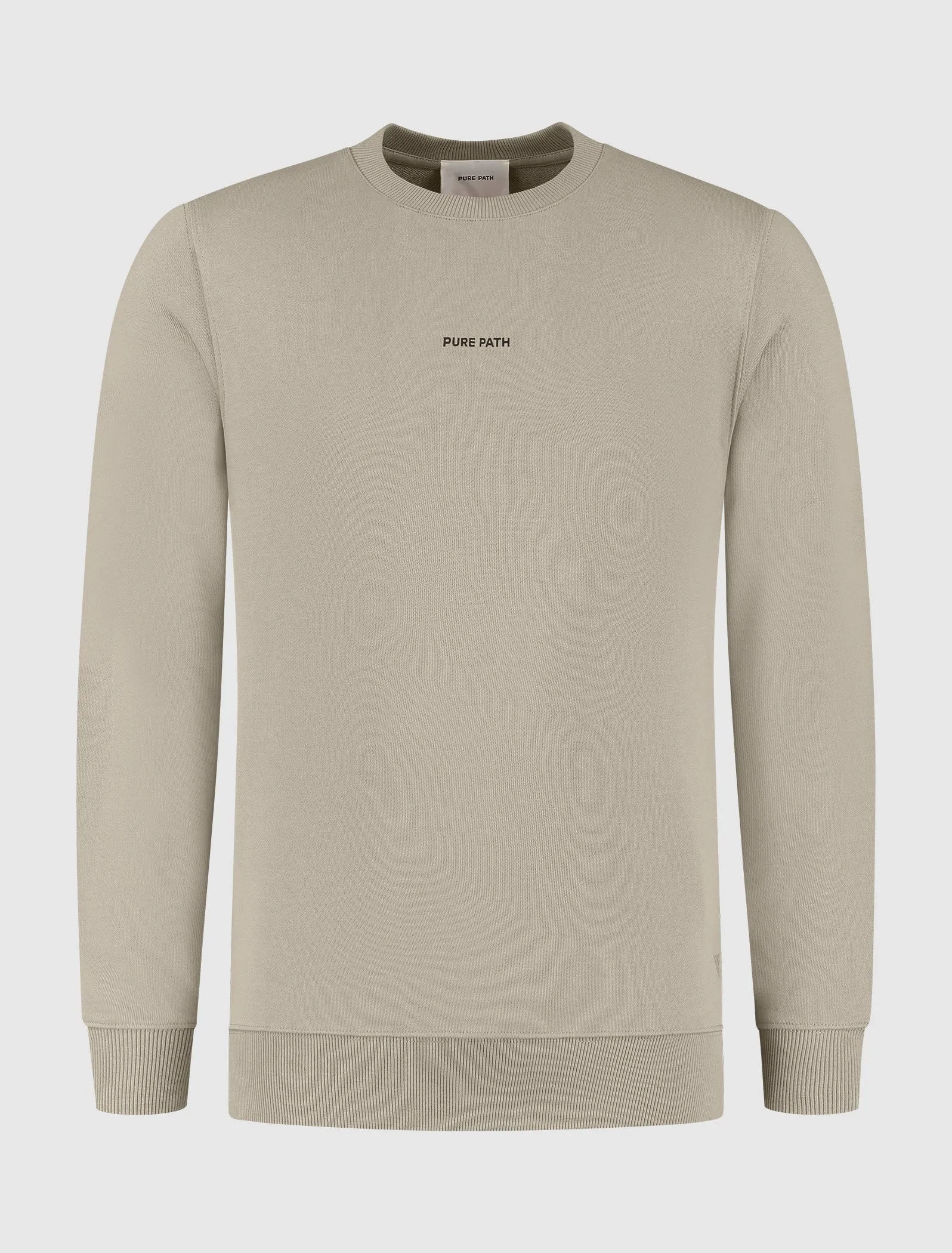 Liquid Metal Logo Sweater | Taupe