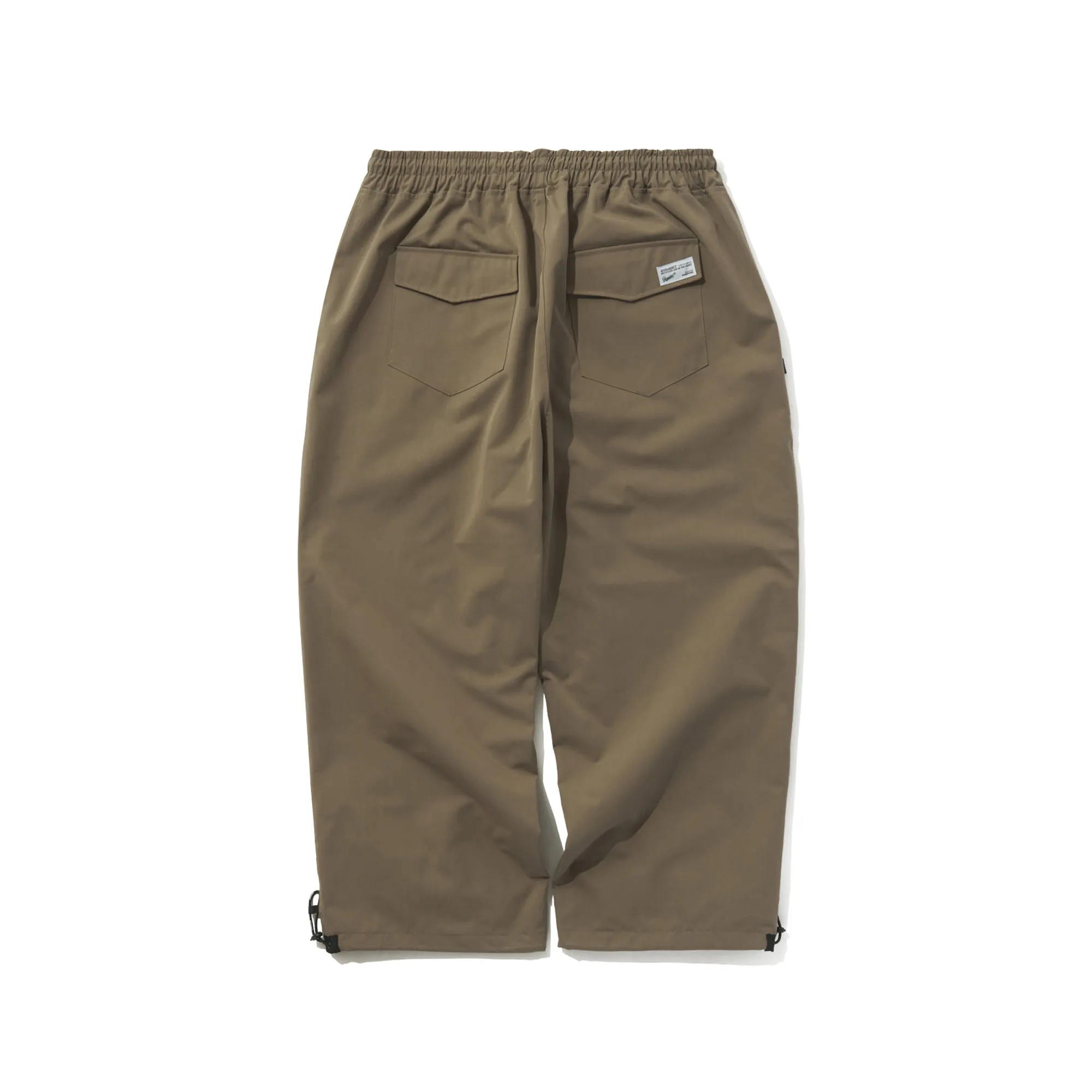 LOGO COTTON SUPER WIDE VENTILATION PANTS BROWN