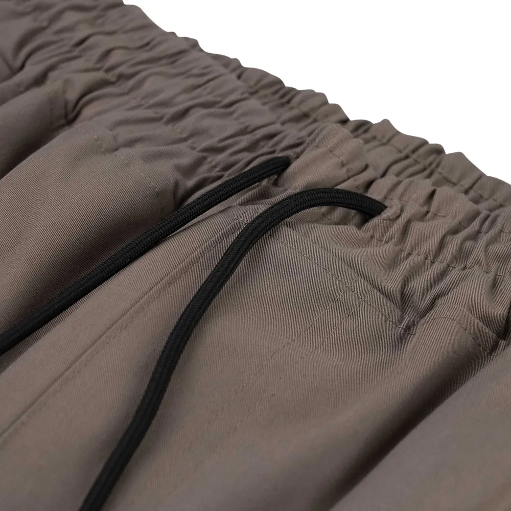 LOGO COTTON SUPER WIDE VENTILATION PANTS BROWN