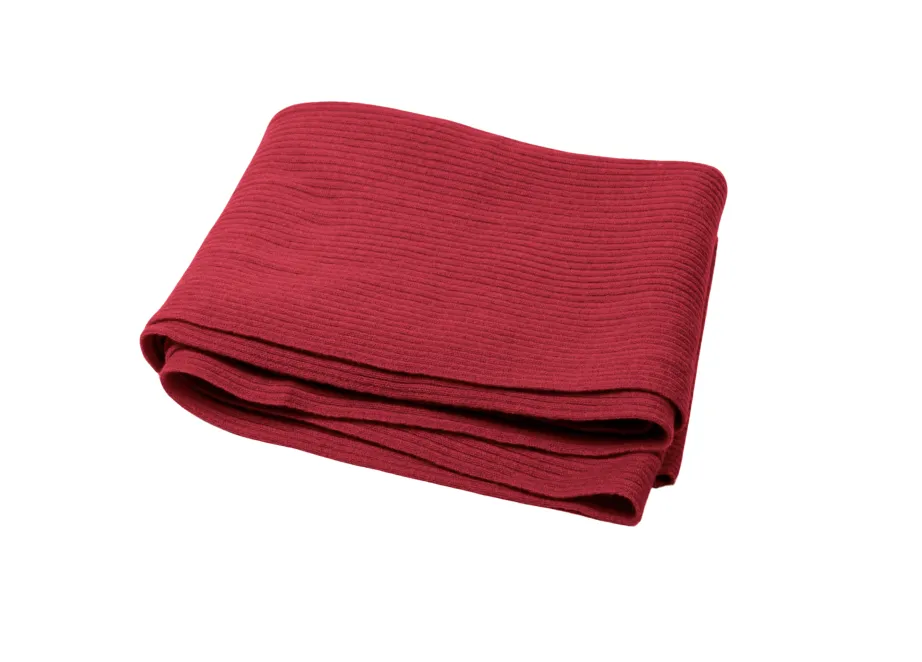 Luxurious Ribbed Cashmere Scarf