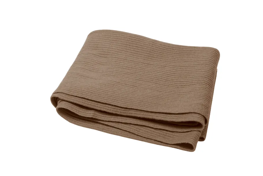 Luxurious Ribbed Cashmere Scarf