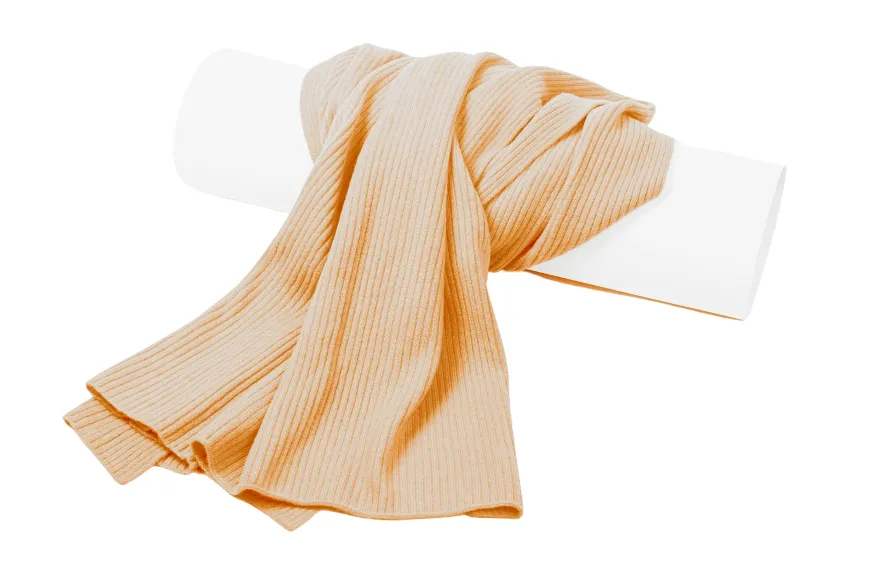 Luxurious Ribbed Cashmere Scarf