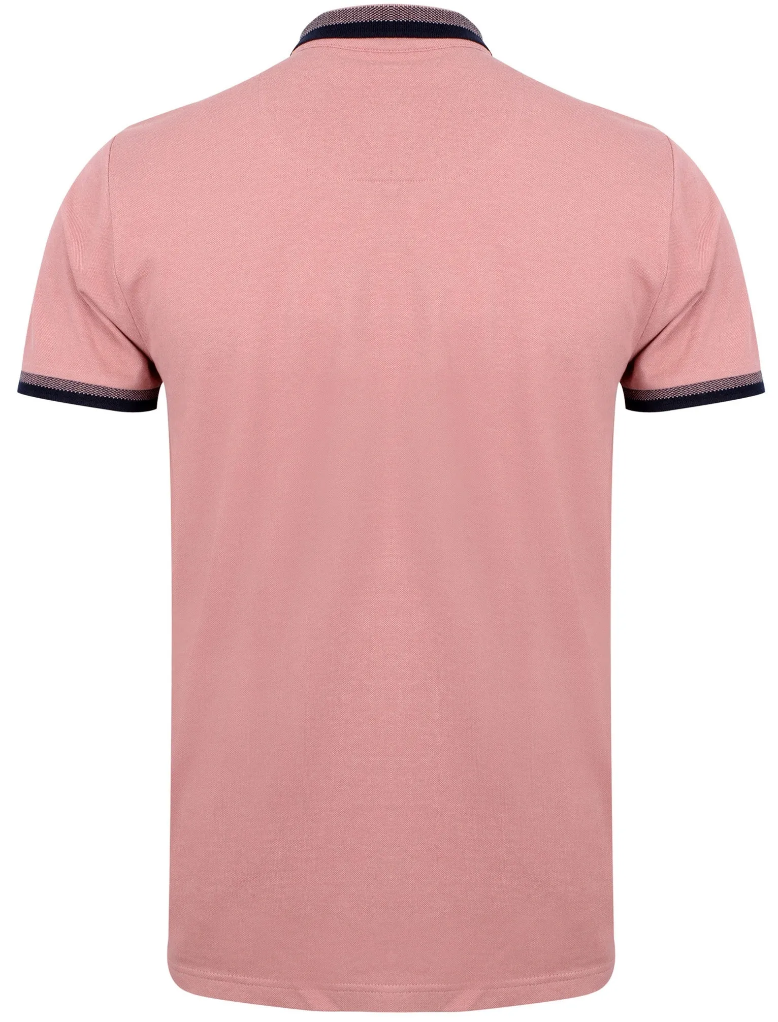 Lyndhurst Cotton Marl Pique Polo Shirt In Dusky Pink - Le Shark