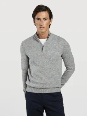 Machine washable half-zip sweater