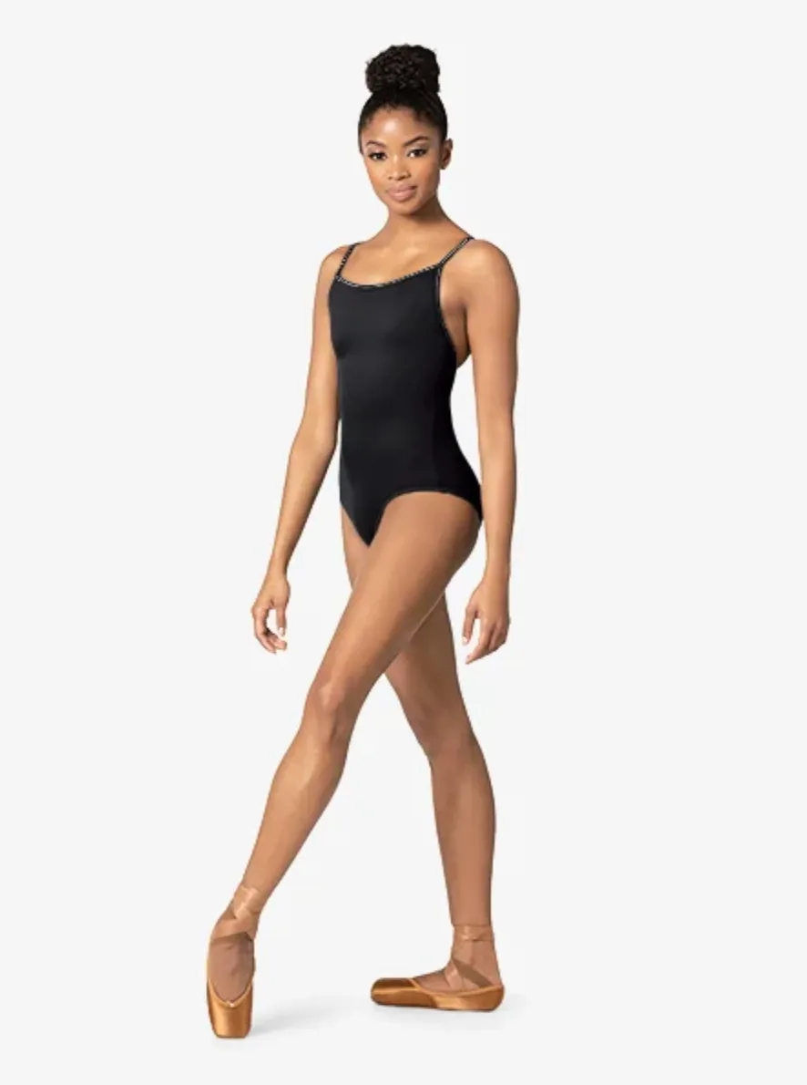 Mariia | Strappy Back Leotard | Black