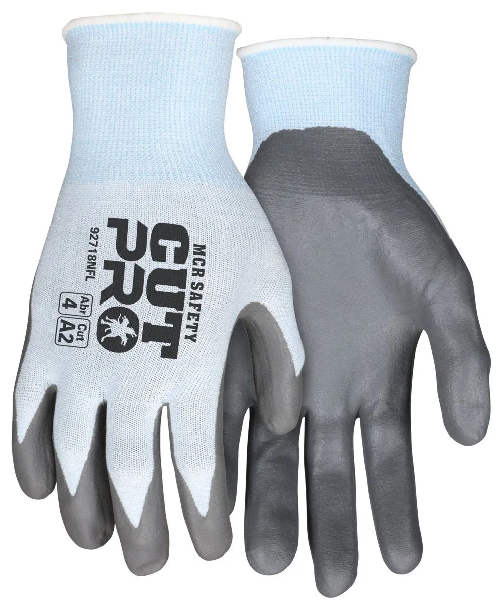 MCR Safety Cut Pro VP92718PU 18 Gauge Hypermax Shell Work Gloves, Blue Color, 1 Pair