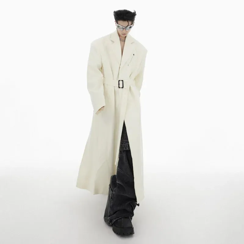 Men's Couture Shoulder Detail Overcoat