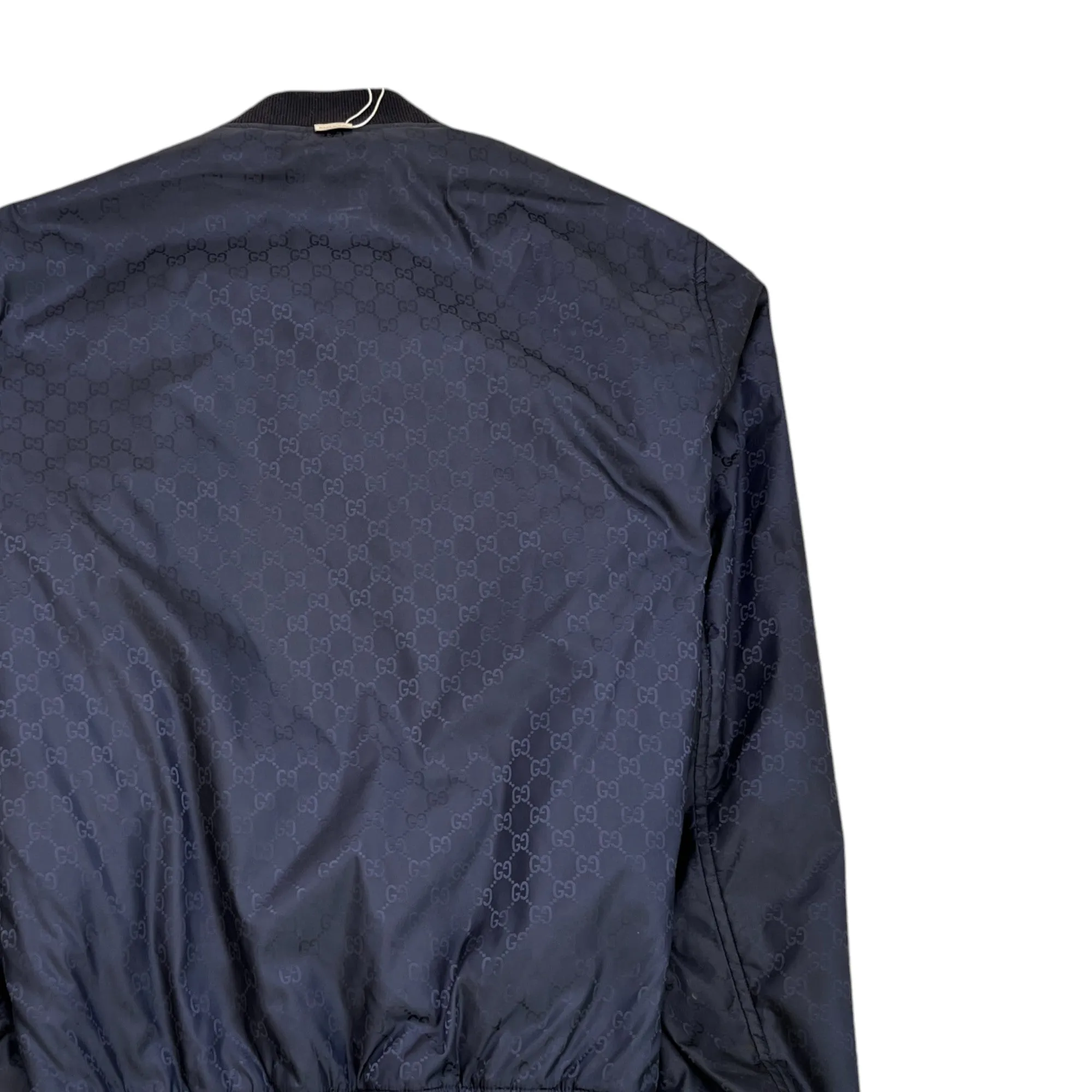 Men's Gg Reversible Jacket Navy Size IT 44 / XS