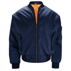 Mens MA1 Flight Bomber Jacket - Navy