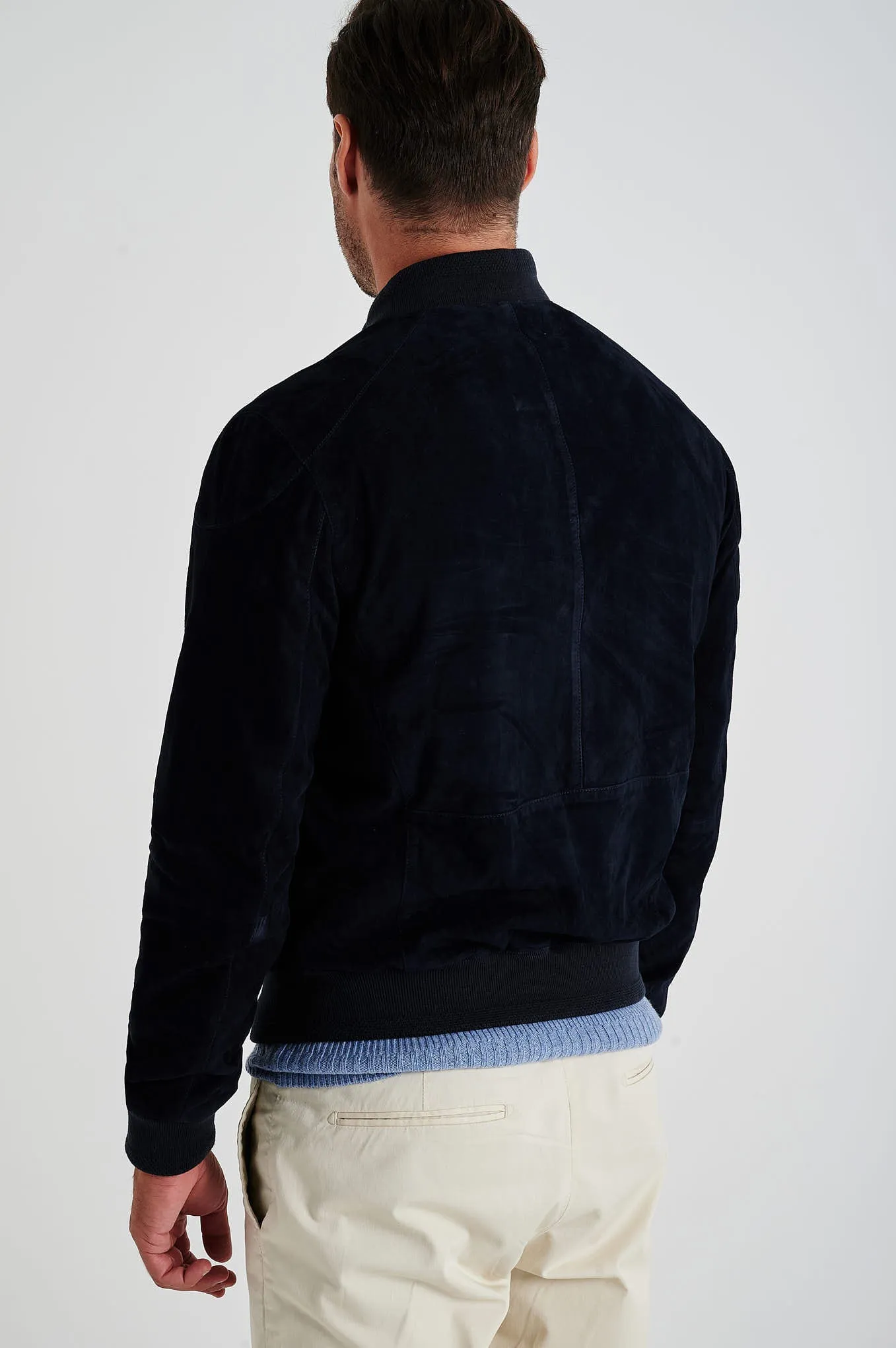 Men's respekt suede bomber jacket