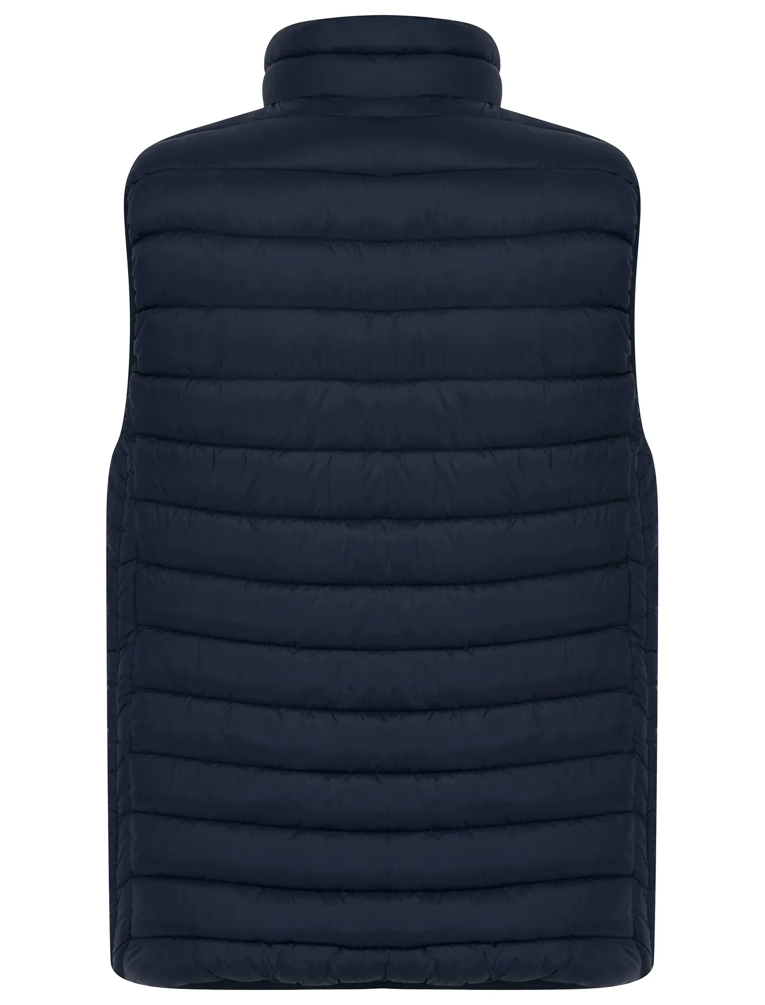 Mentari Quilted Puffer Gilet with Fleece Lined Collar in Sky Captain Navy - Tokyo Laundry