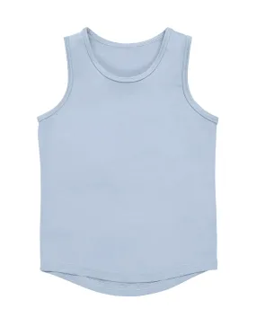 Merino Tank, Dusty Blue