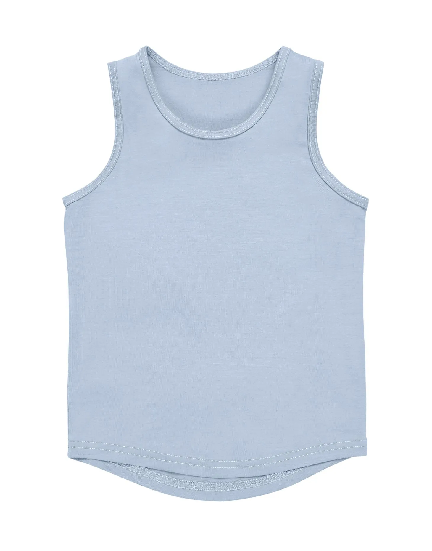 Merino Tank, Dusty Blue