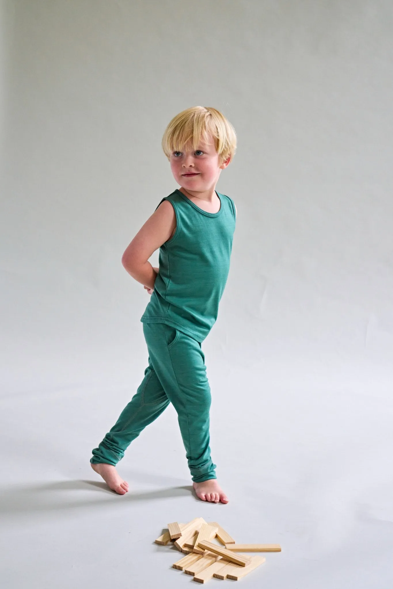 Merino Tank, Emerald Green