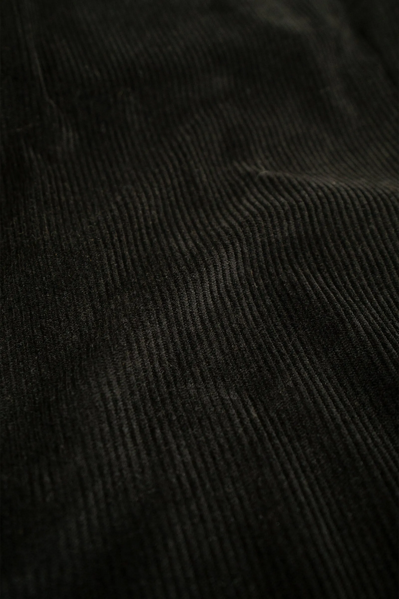 MIDNIGHT BLACK CORDUROY TROUSERS