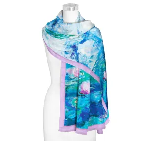 Monet Nympheas Silk Blend Women's Fashion Shawl