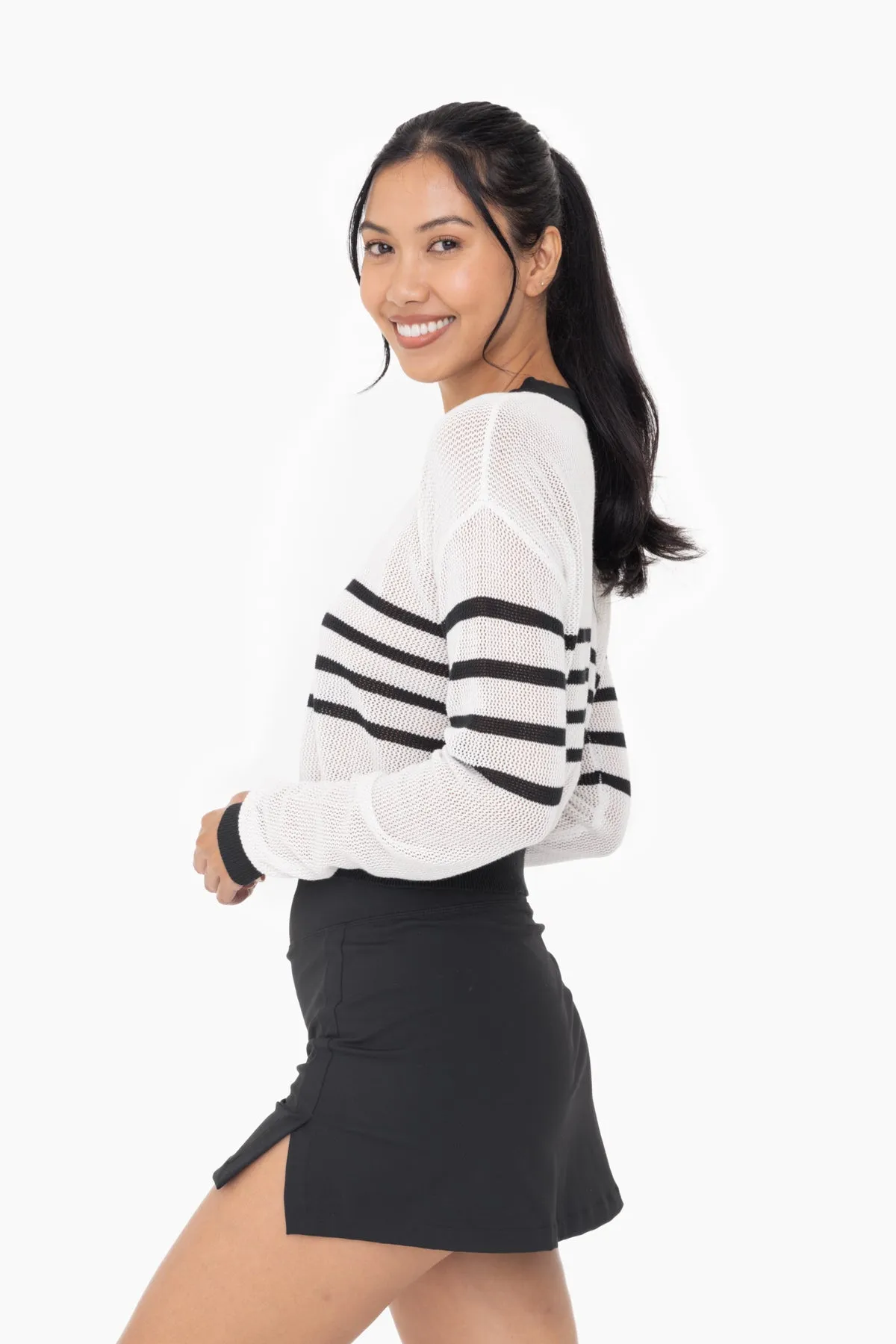 Mono B Sporty Pullover Sweater