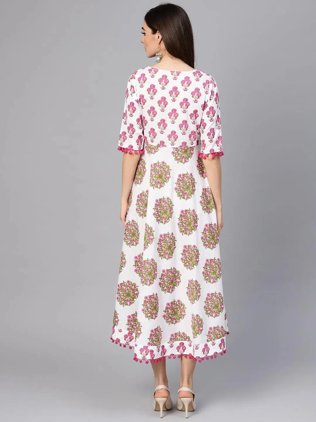 Multicoloured Printed Cotton Dress