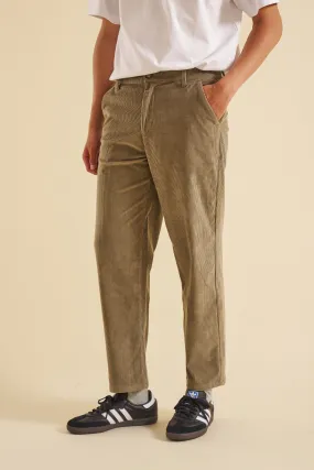 MUSHROOM CORDUROY TROUSERS