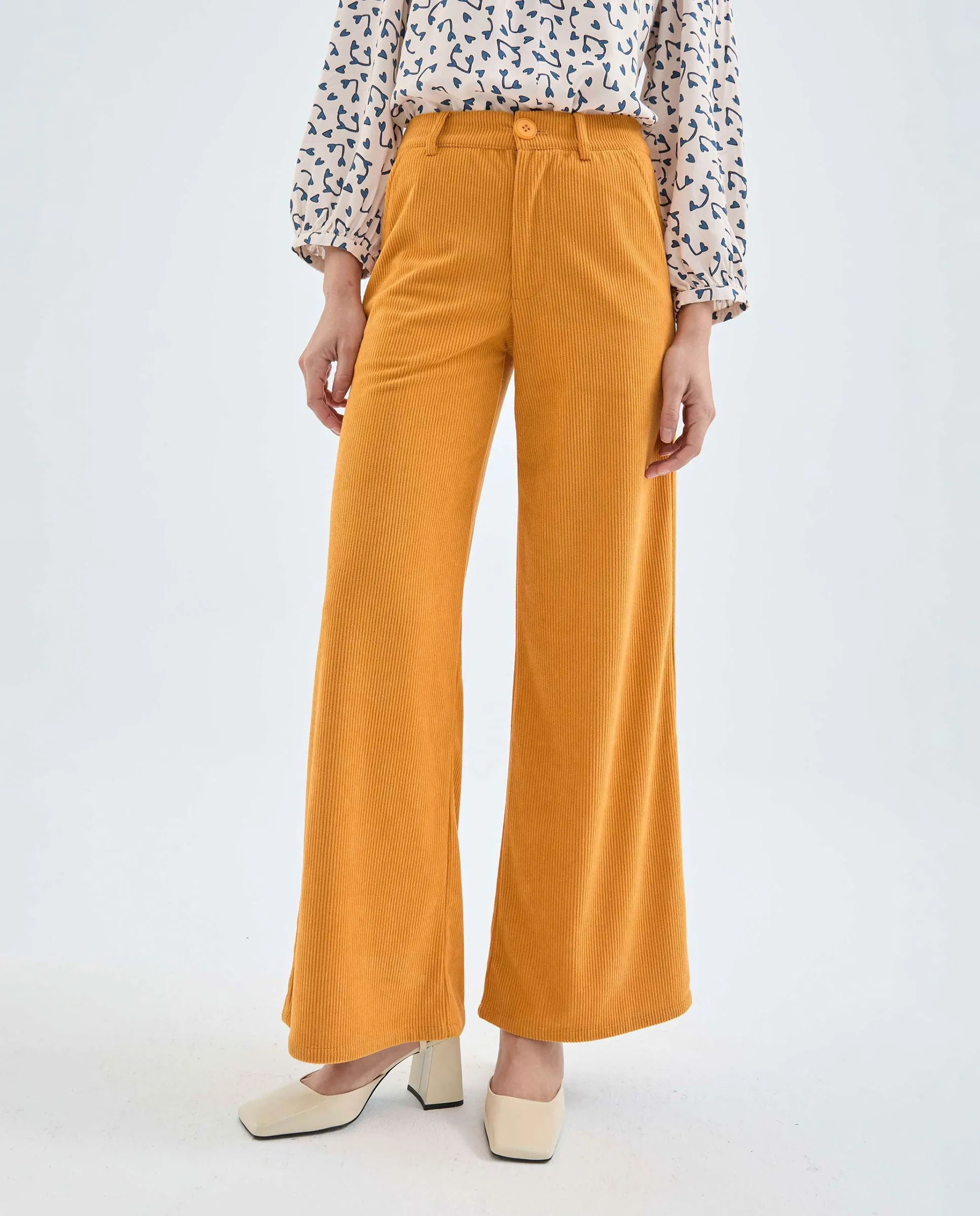 Mustard High Waisted Trousers