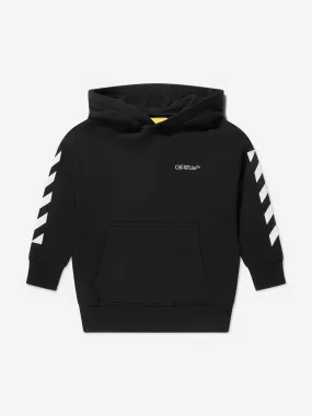 Off-White Boys Classic Arrow Tab Hoodie in Black