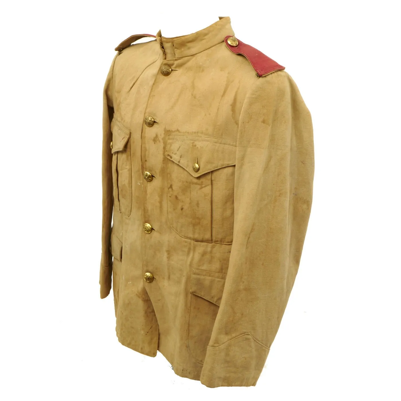 Original Spanish American War Era Philippine-Made Model 1899 Tropical Coat - Artillery