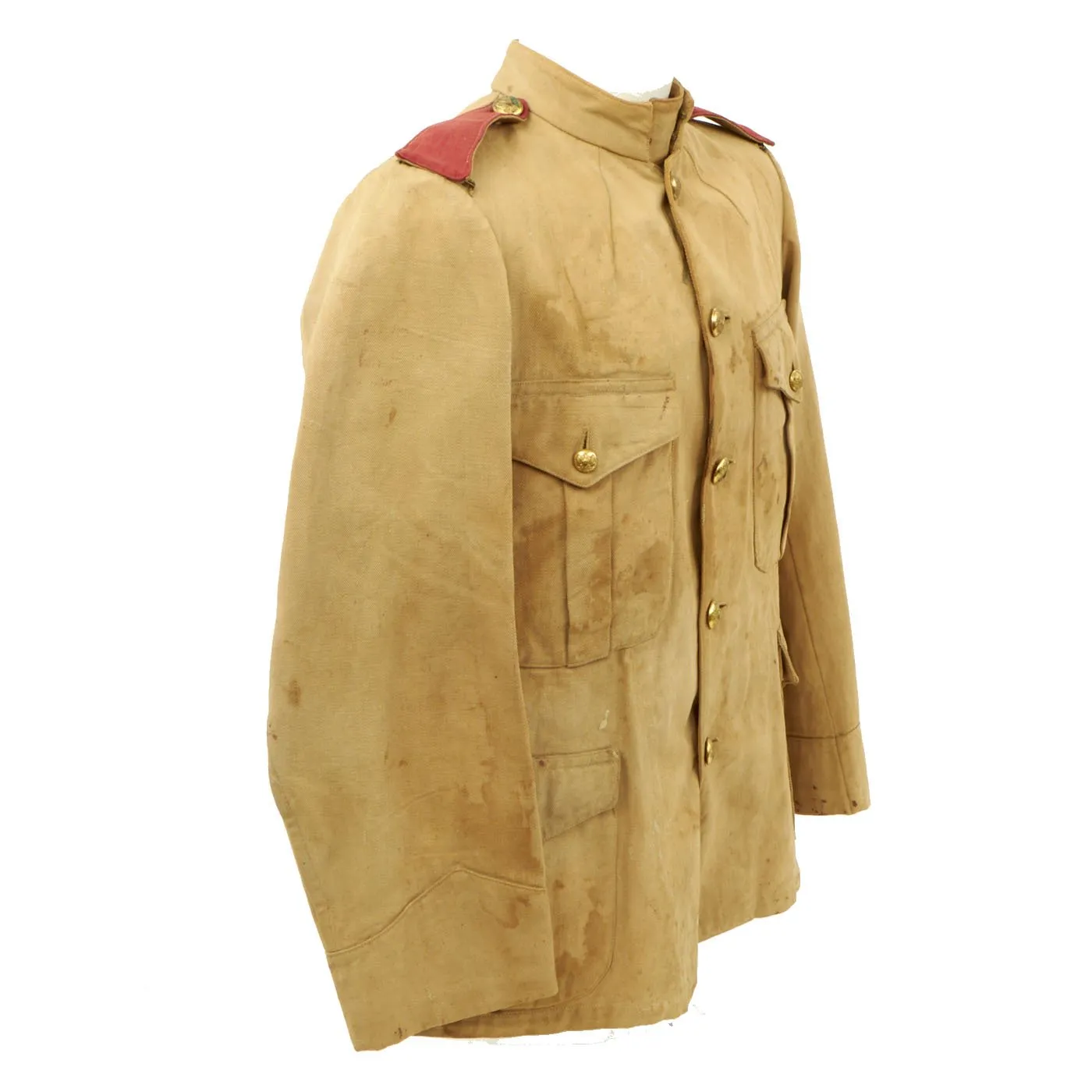 Original Spanish American War Era Philippine-Made Model 1899 Tropical Coat - Artillery