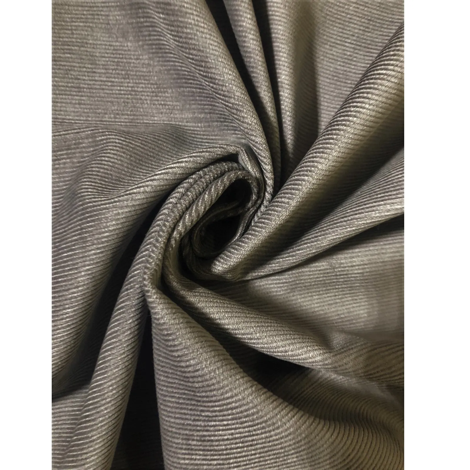 Pin Stripe Corduroy - Charcoal