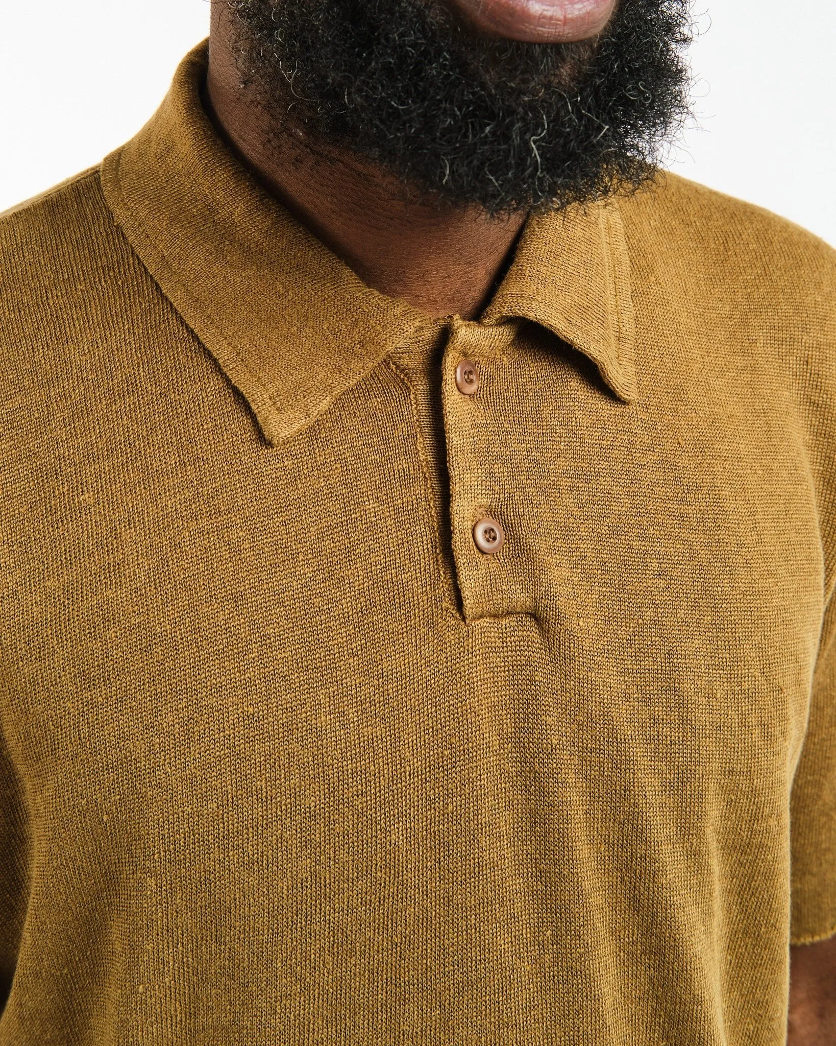 Polo Short Sleeve 2 Buttons Tabacco