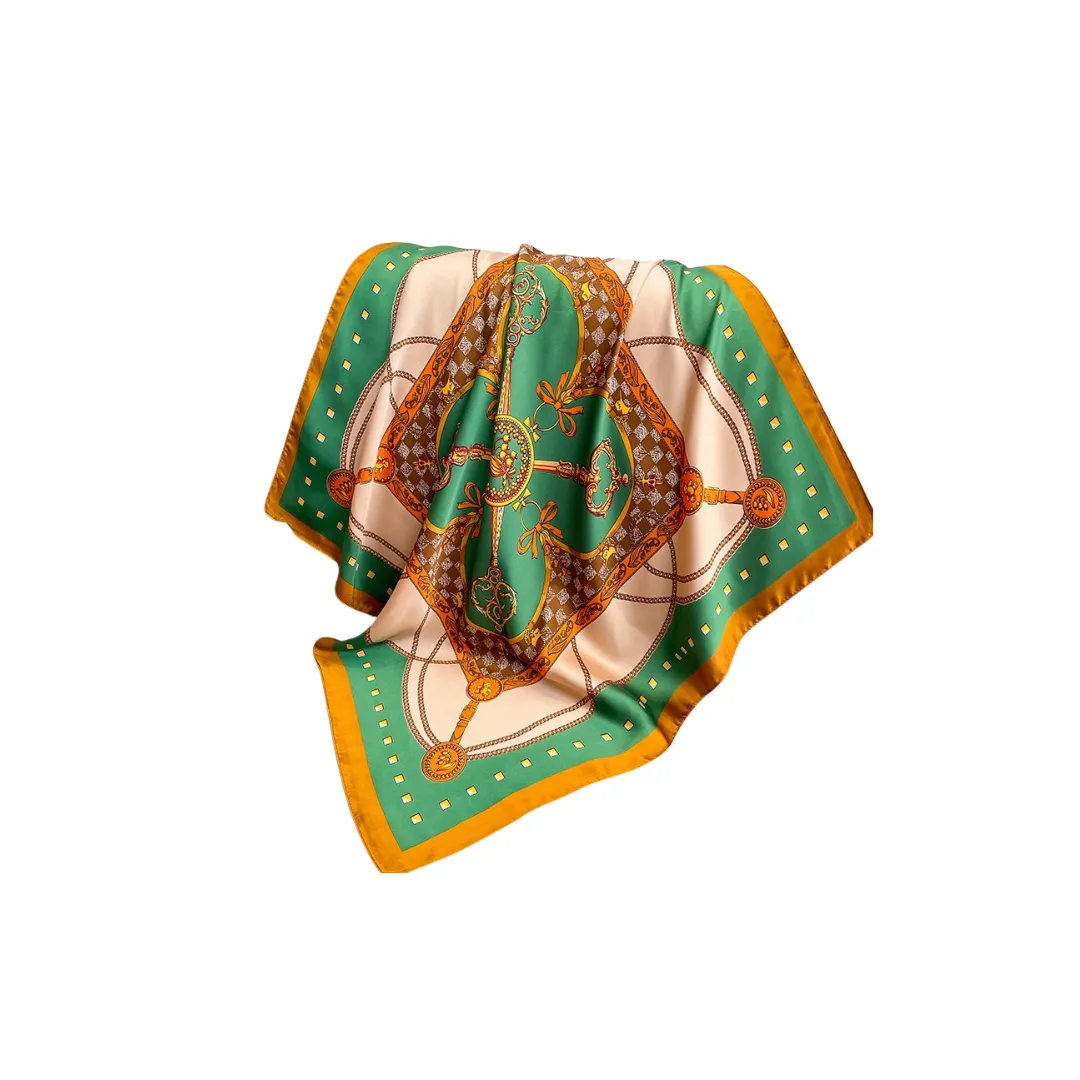 Pre Order:  Casual Printed Small Square Scarf