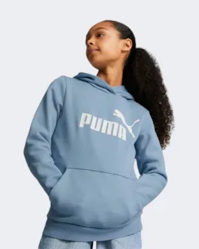 Puma Essentials Logo Girls Lifestyle Hoody Blue Wash 58703179