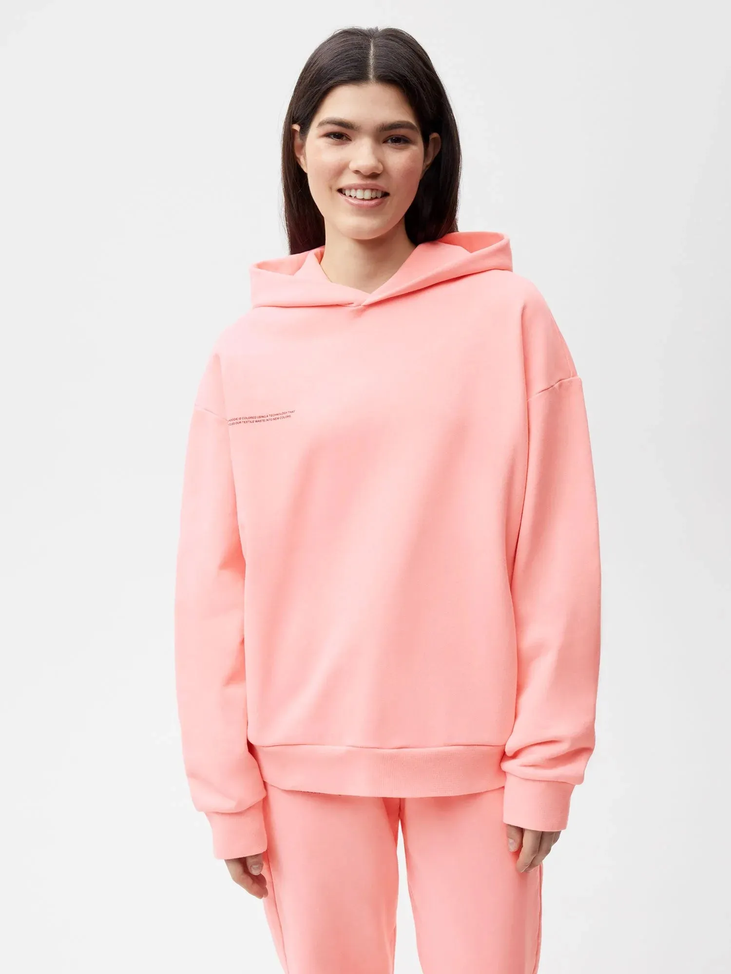 Re-Color Hoodie—coral pink