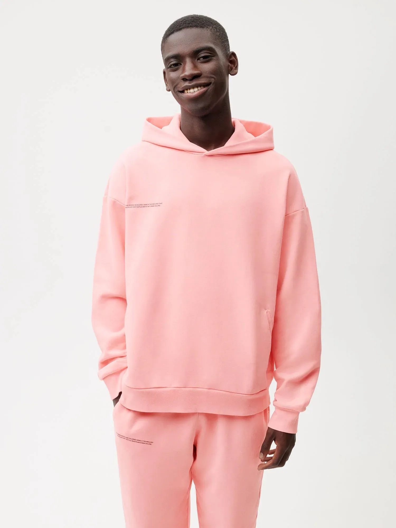 Re-Color Hoodie—coral pink