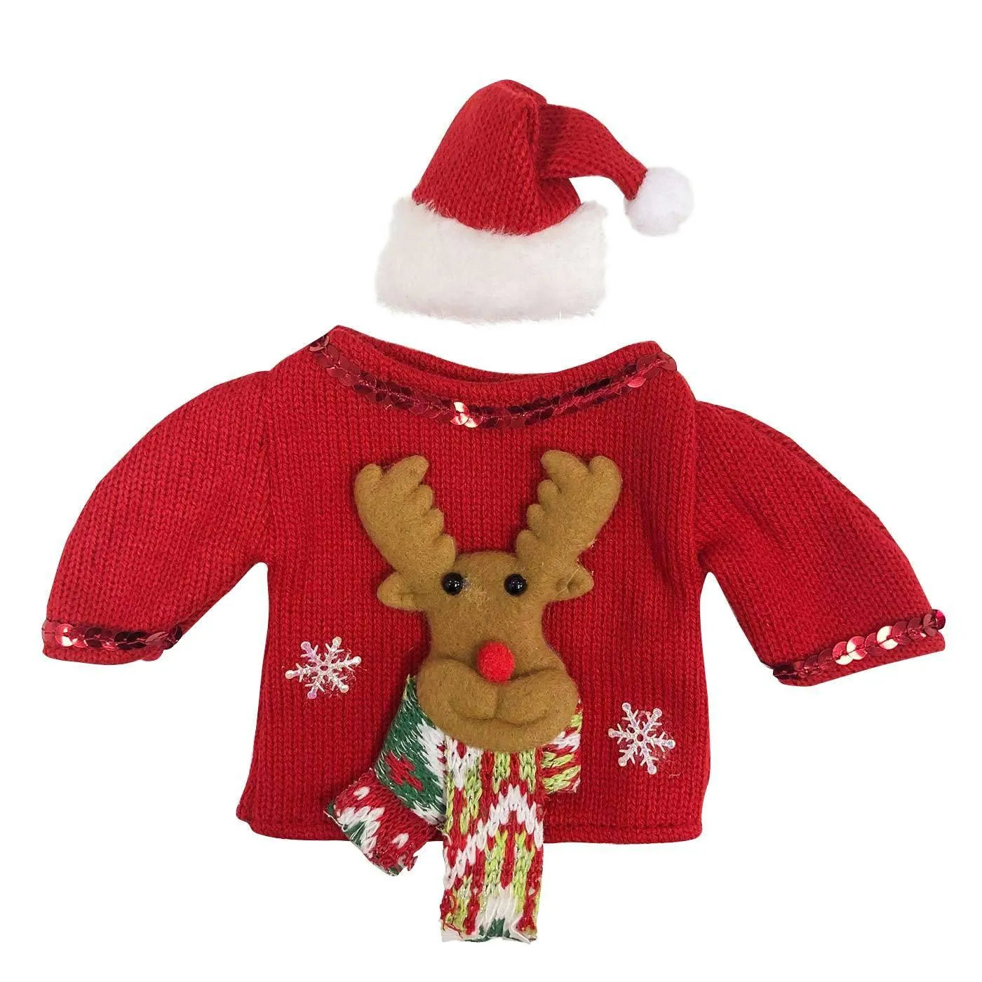 Reindeer / Wine Bottle Cap & Sweater