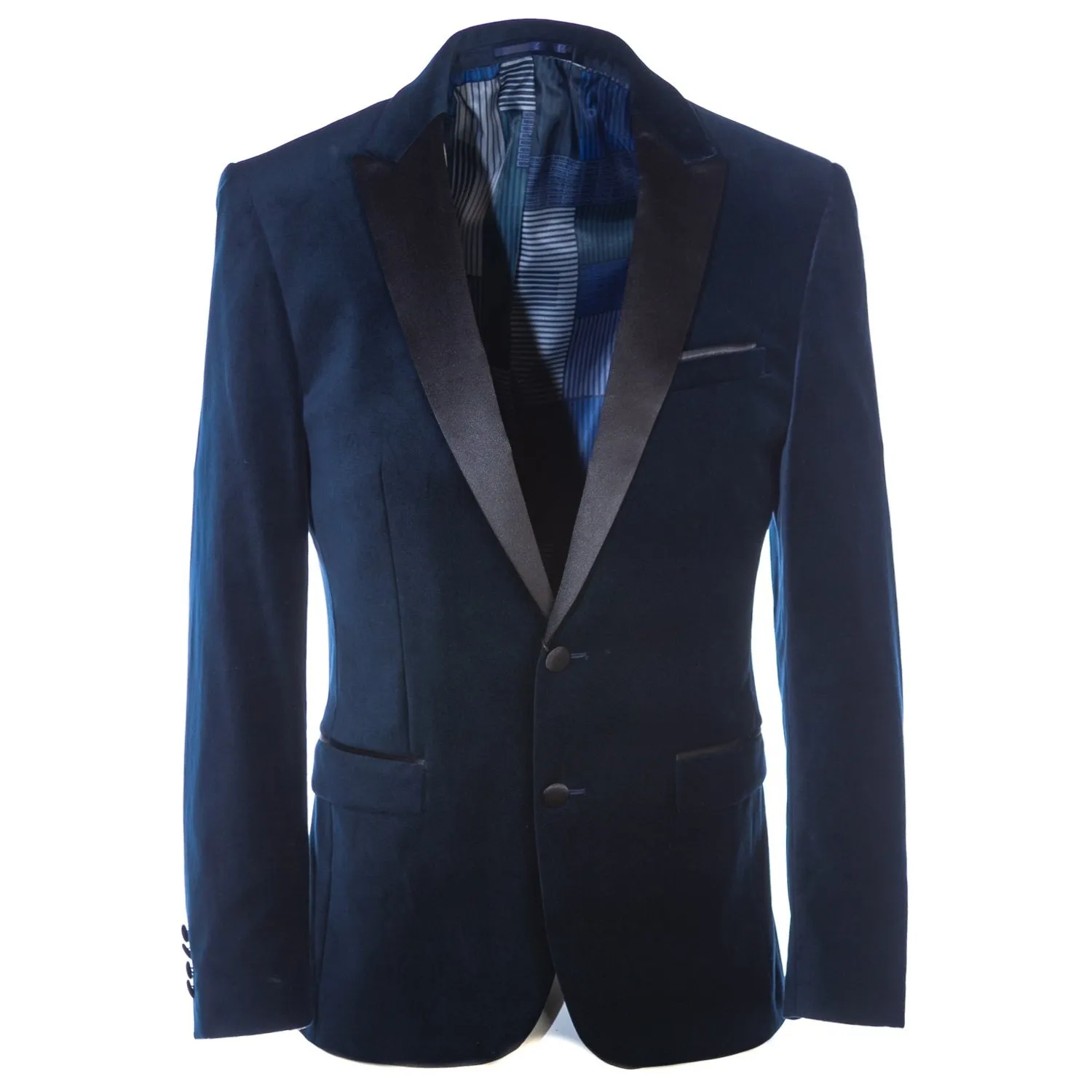 Remus Uomo Montiv Velvet Jacket in Navy