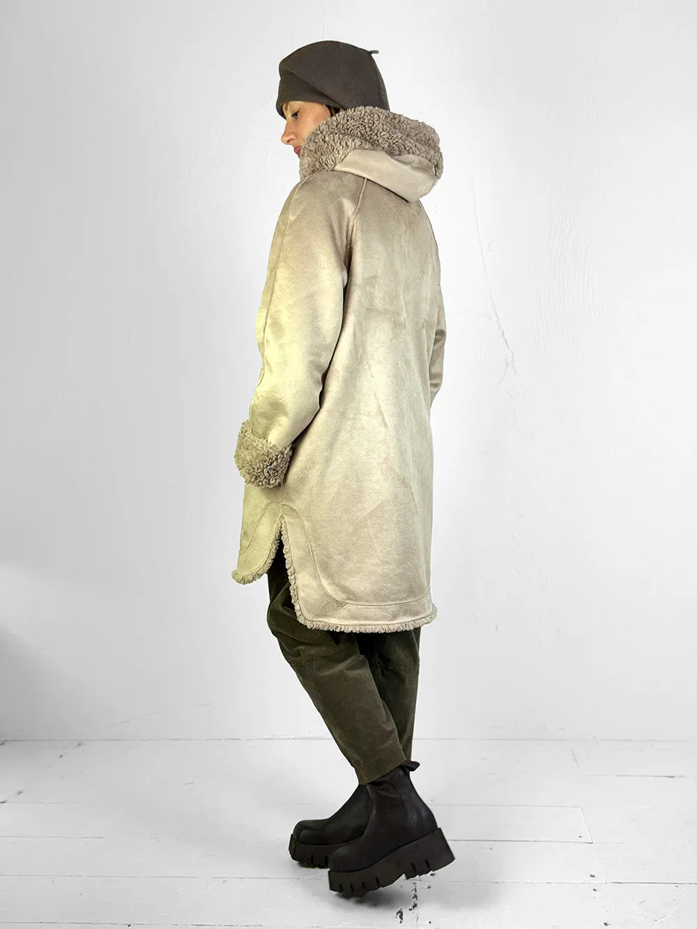 Rino   Pelle Marre Reversible Hooded Coat - 2 Colours