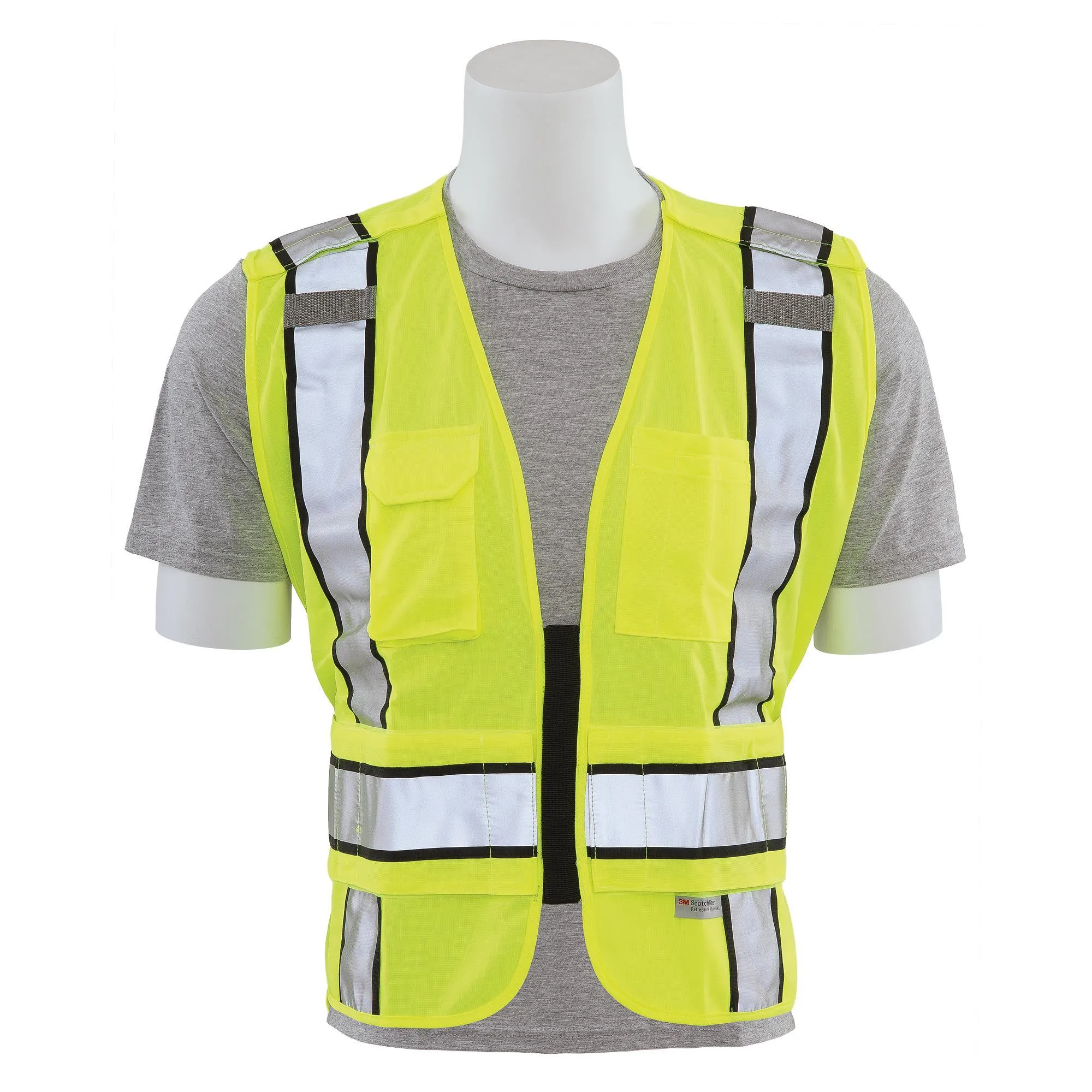 S368 Class 2 Public Safety 5-Point Break-Away Safety Vest  1PC