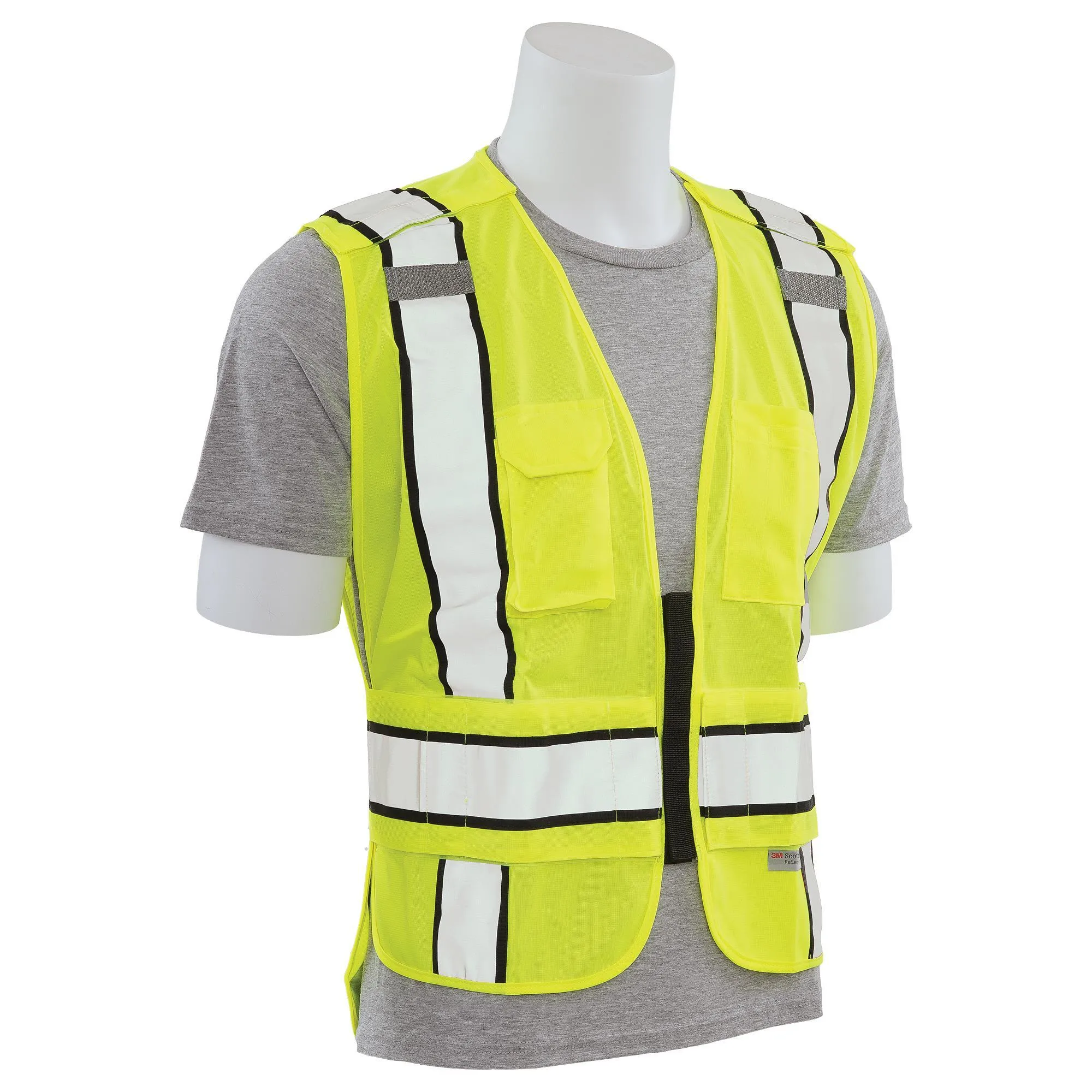 S368 Class 2 Public Safety 5-Point Break-Away Safety Vest  1PC