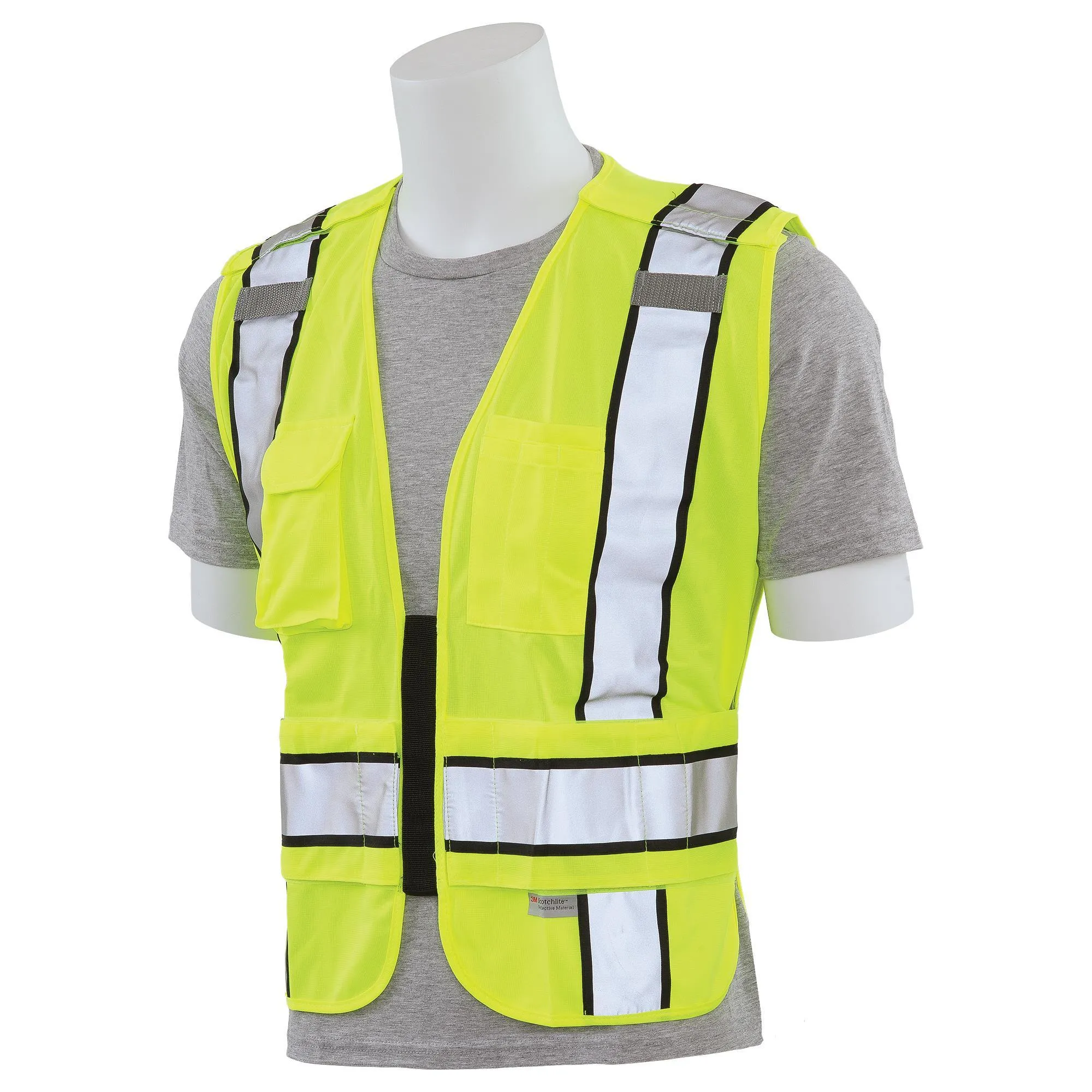 S368 Class 2 Public Safety 5-Point Break-Away Safety Vest  1PC